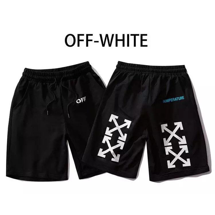 Quần Short ngắn thun nam nữ OFF WHITE TEMPERATURE Unisex aothununisex aophongnam