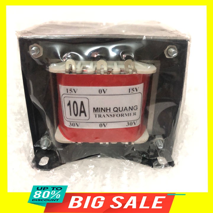 Biến áp 10A đối xứng 15V và 30V