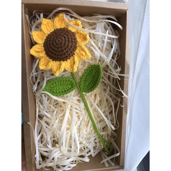 DIY Gói Nguyên Liệu Móc Chậu Hoa Hướng Dương     - Quà Tặng Handmade Tự Làm Ý Nghĩa [Có hướng dẫn]