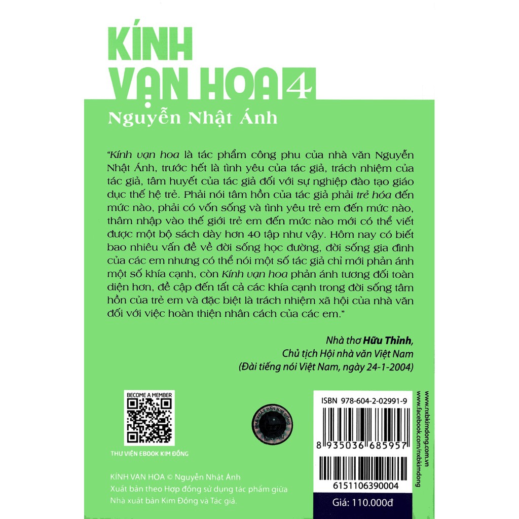 [ Sách ] Kính Vạn Hoa (Bộ Dày 9 Tập) - Tập 4