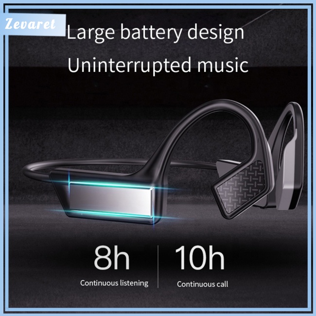 Tai Nghe Bluetooth 5.0 Zevaret K08 Truyền Âm Qua Xương Chống Mồ Hôi Tích Hợp Móc Đeo Tai