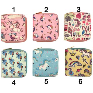 Bóp Ví Ngắn Cầm Tay Nữ Họa Tiết Hoạt Hình Kì Lân Unicorn Siêu Dễ Thương Link 10