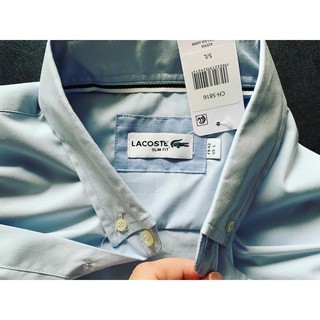 Sale Áo Sơ Mi Lacoste Trơn .