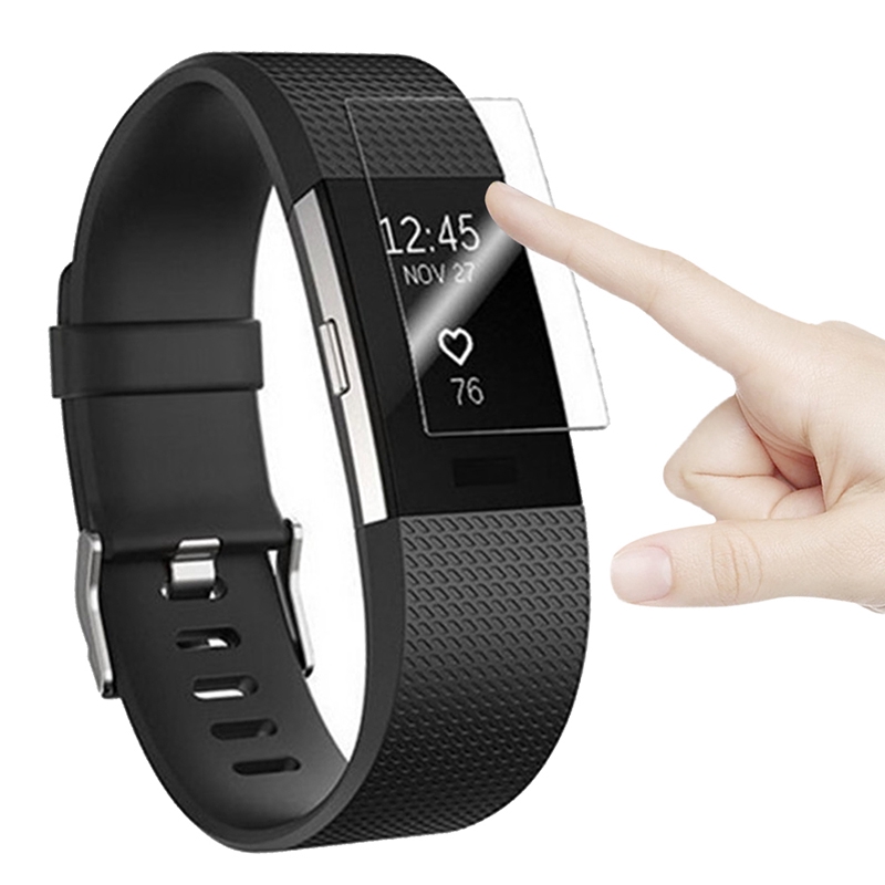 Set 2 Miếng Dán Màn Hình Chống Trầy Kèm Phụ Kiện Cho Fitbit Charge 2 3