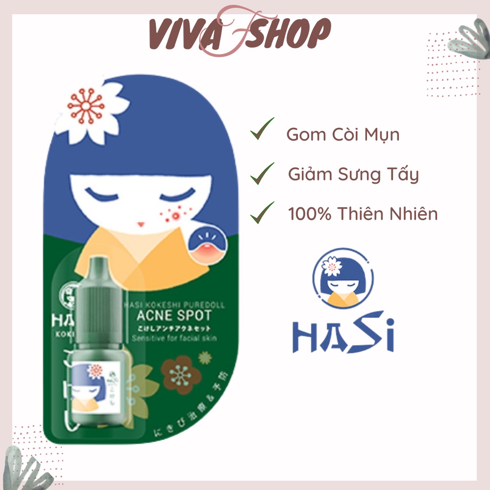 Chai Chấm mụn Hasi Kokeshi 5ml |Kem Chấm Mụn