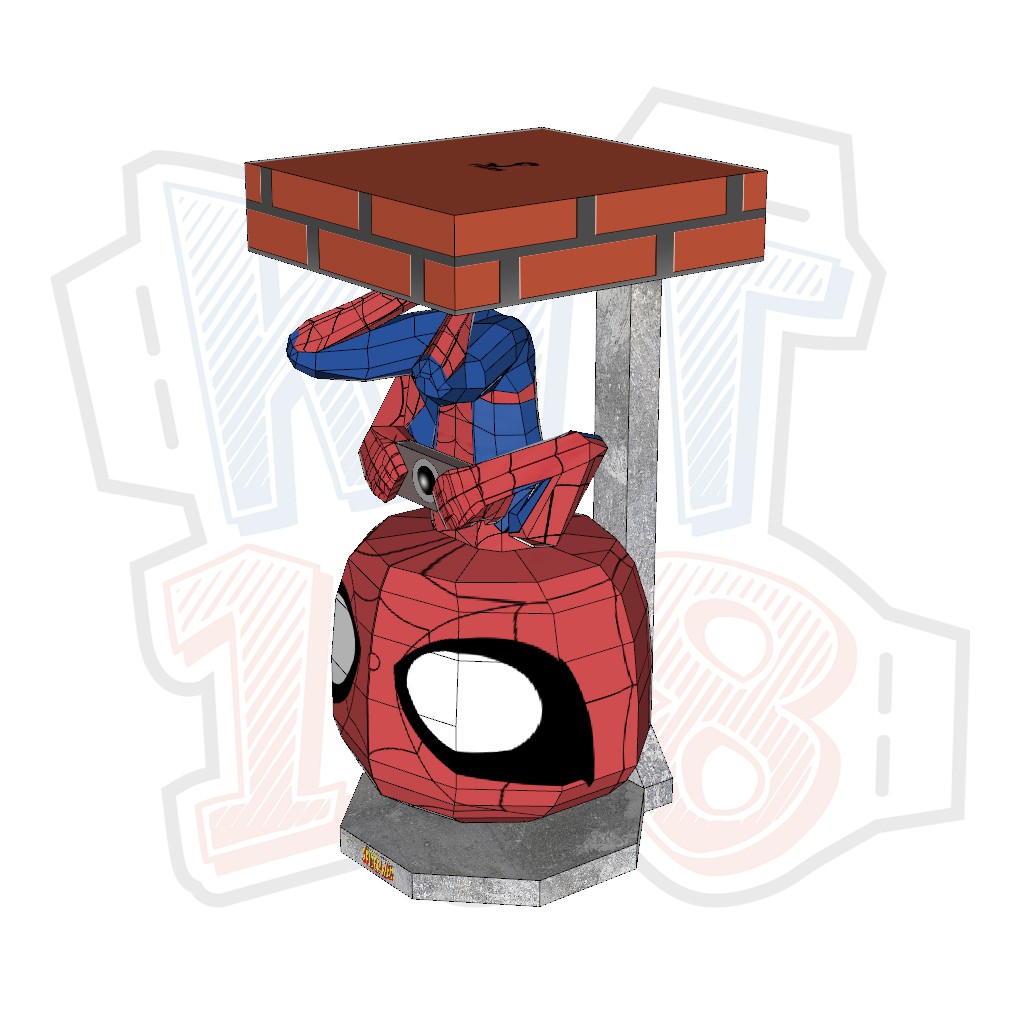 Mô hình giấy Anime Game Chibi Spiderman ver 2