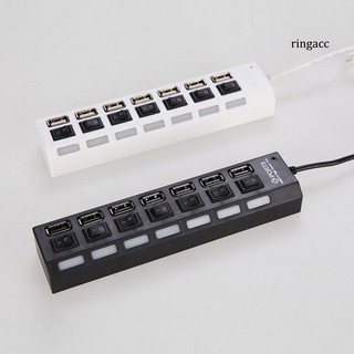 Bộ chia 7 cổng USB 2.0 có đèn Led