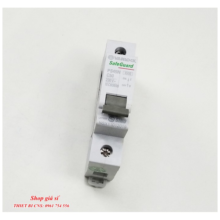 Cầu dao tự động Vanlock - Sino 1P 20A - 63A Dòng cắt 4,5kA Chính hãng