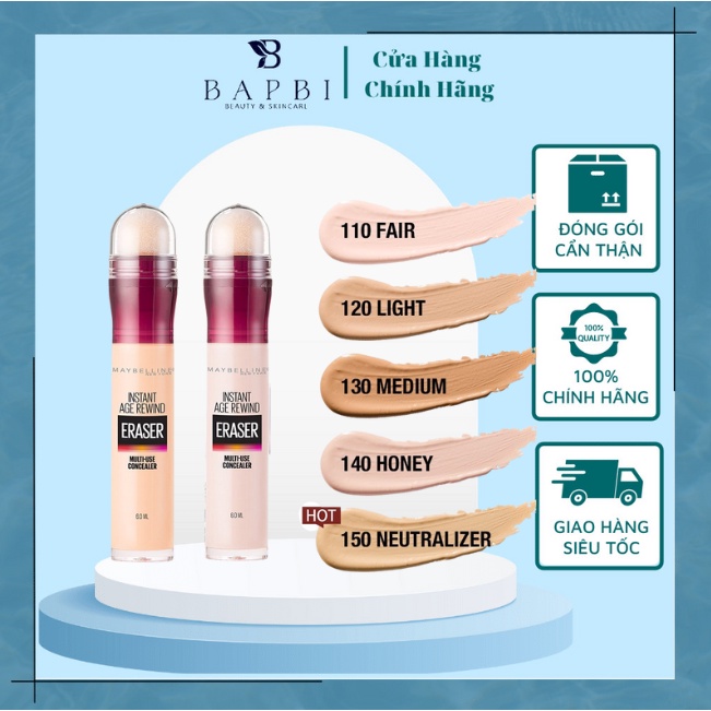 Kem Che Khuyết Điểm Maybelline Instant Age Rewind 6ml Bút Cushion Instant Age Rewind 6ml Maybelline New York