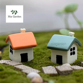 Phụ kiện tiểu cảnh nhà nhỏ ống khói trang trí terrarium, chậu cây cảnh