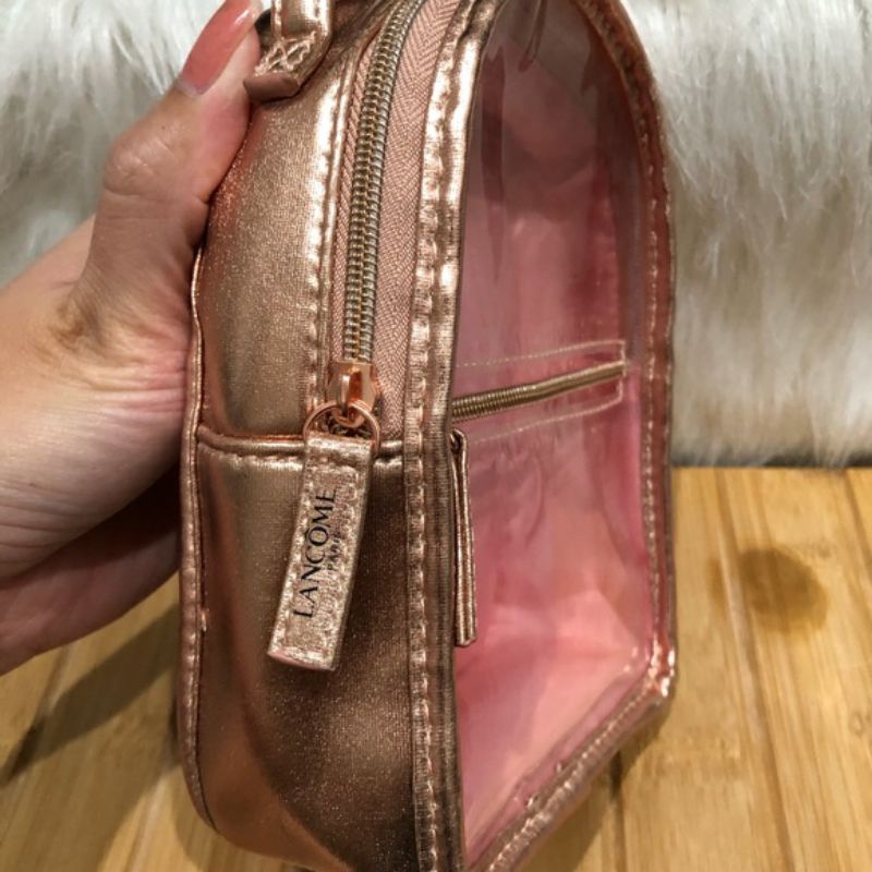 [ Gift Hãng Tách Sét ] Ba lô L@ncome Mini Backpack Rose Gold Girl's Bag