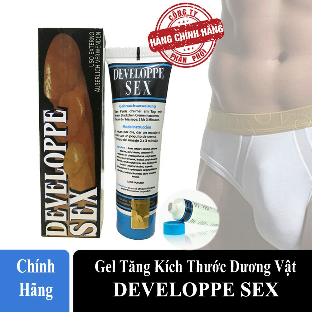 [HÀNG PHÁP] Gel Tăng Kích Thước Dương Vật DEVELOPPE SEX - Hiệu Quả Nhanh, Tăng Ngay 3-5 Cm Chỉ Sau 1 Liệu Trình