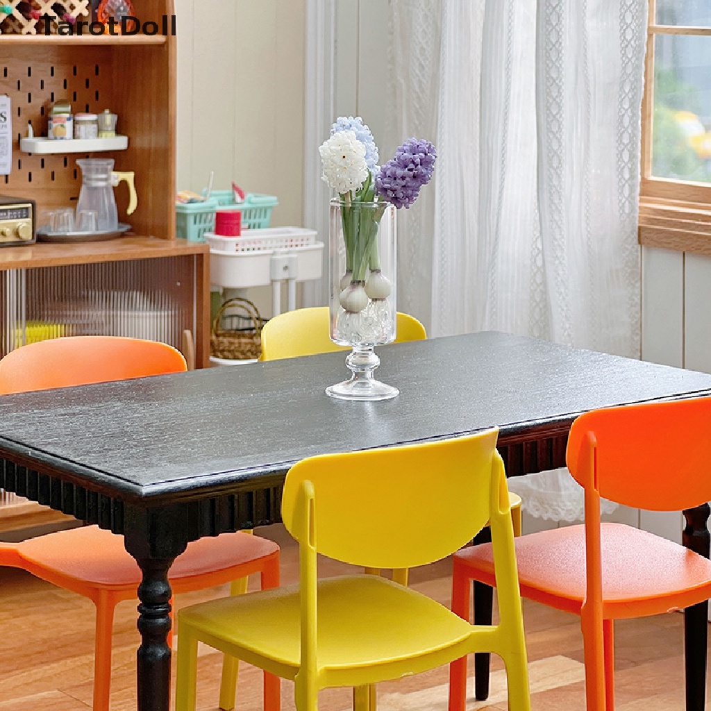 Bộ 2 Mô Hình Ghế Ngồi Lưng Ghế Trang Trí Nhà Búp Bê Tỉ Lệ 1: 6