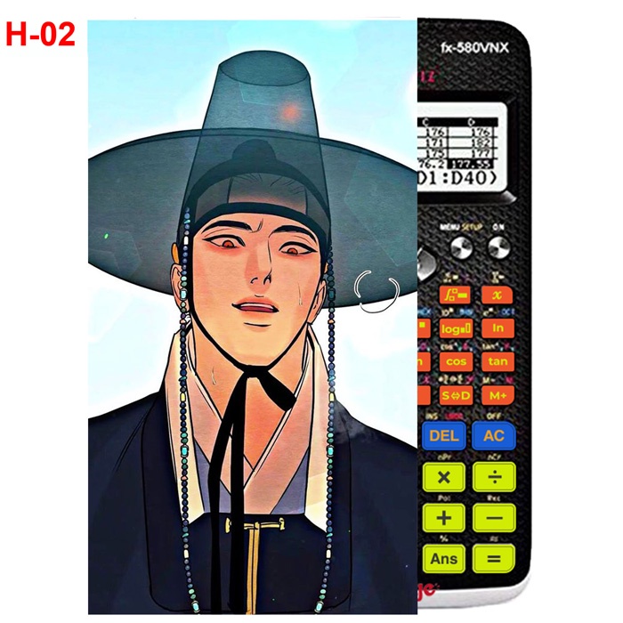 Decal Máy tính CASIO fx570, fx580...anime Dạ Ký -painter of the night