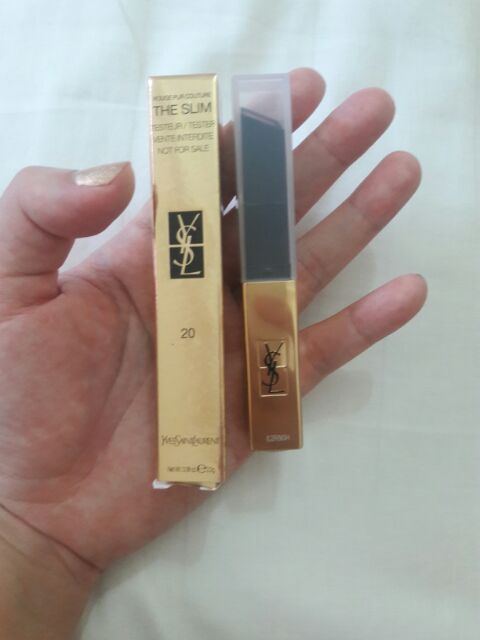 [New] Son YSL Rouge Pur Couture The Slim Matte màu 20 Carmine Catch Tester | BigBuy360 - bigbuy360.vn