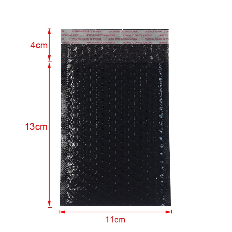 Phong Bì Màu Đen Bằng Polyethylene Chống Sốc Chống Thấm Nước Kích Thước 11*13cm