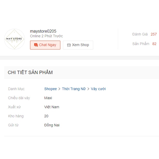 Đầm Bẹt Vai Maxi Freesize, Màu Nude MayStore