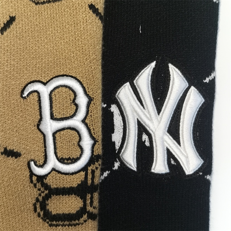 Áo Khoác Cardigan Dệt Kim Tay Dài Cổ Điển MLB Presbyopic Thời Trang Cho Cặp Đôi