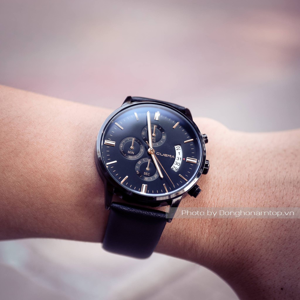 [SIÊU QUÀ TẶNG- CHỈ HÔM NAY] Đồng hồ nam CUENA DÂY DA CAO CẤP - Tặng 1 Pin Dự Phòng + 1 VÍ DA NAM Sang Trọng - (CUEA1KV) | BigBuy360 - bigbuy360.vn