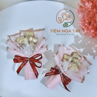 Bó hoa kẹo socola mini trang trí hộp quà tặng bạn gái Valentine