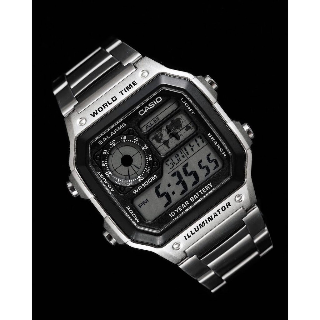 Đồng hồ dây nhựa Casio Nam AE-1200 chính hãng bảo hành 1 năm Pin trọn đời
