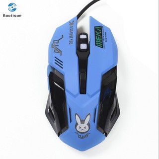 USB Wired Gaming Mouse 6 Buttons 2400DPI Optical Game Mice for Computer Notebook PC Laptop