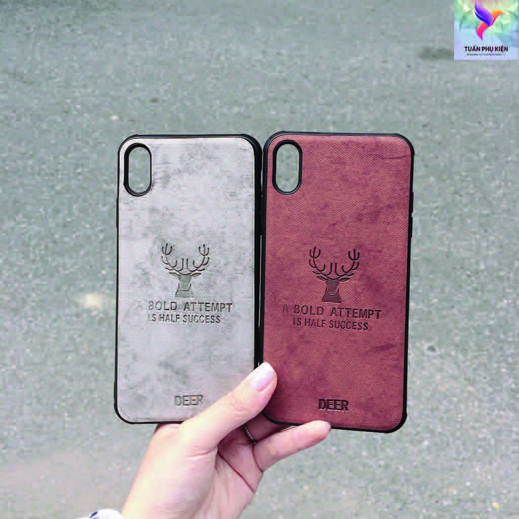 Ốp Lưng Iphone ⚡ Ốp Lưng Điện Thoại Iphone Hươu Da Lộn ⚡ Full Size Từ Iphone 6 - 11 Promax - Tuấn Case 75