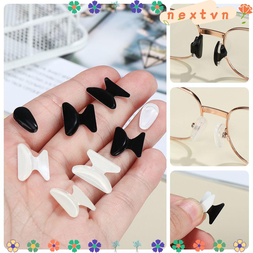 1 Cặp Đệm Mũi Bằng Silicon Mềm Chống Trượt Nhiều Màu Gắn Mắt Kính Đọc Sách