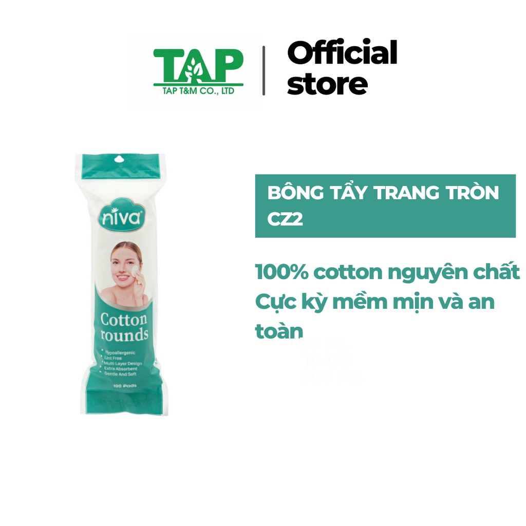 Bông Tẩy Trang Tròn CZ2 - Bảo Vệ Làn Da Nhạy Cảm