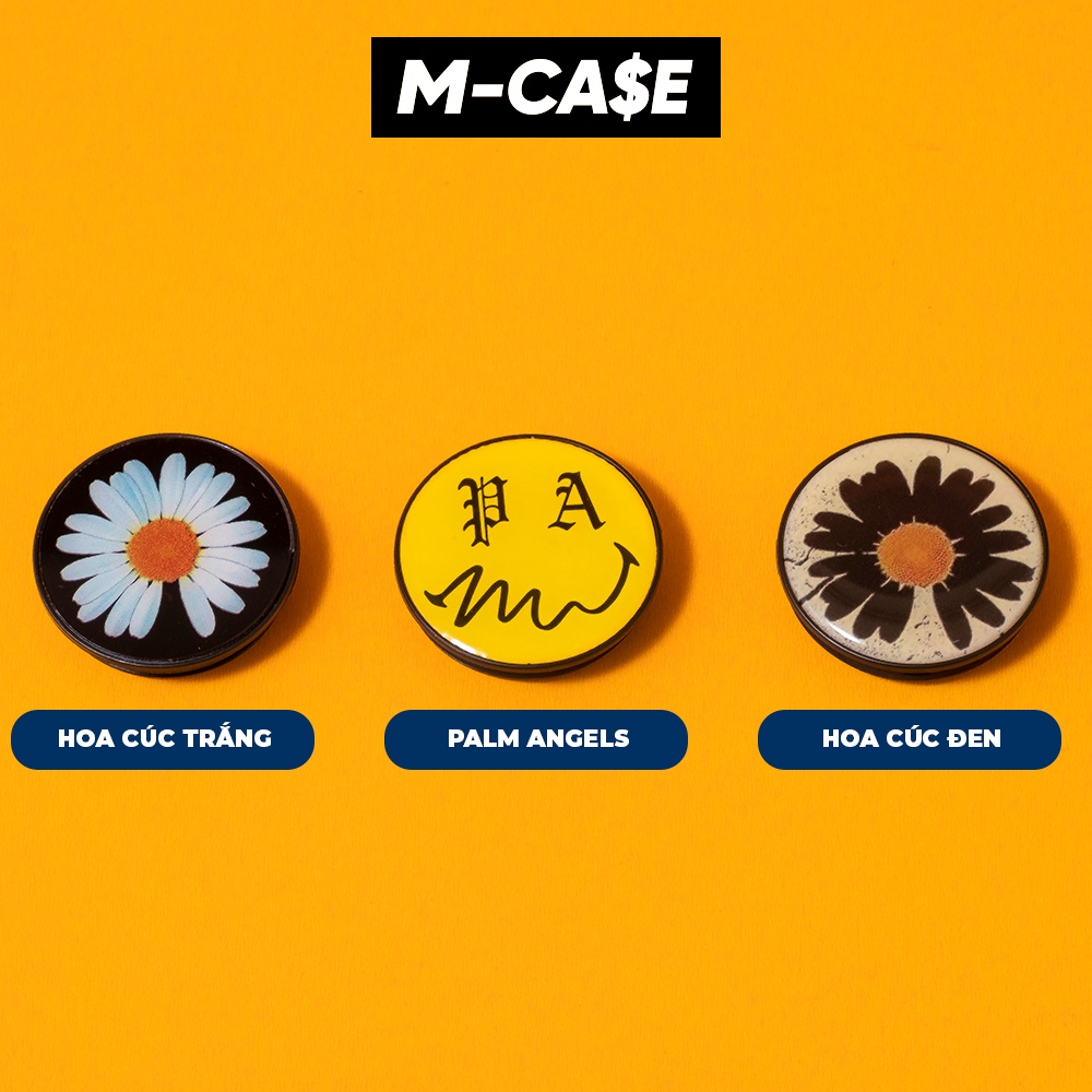 Popsocket Palm Angels, Hoa cúc đen, Hoa cúc trắng giá đỡ điện thoại phụ kiện MCASE
