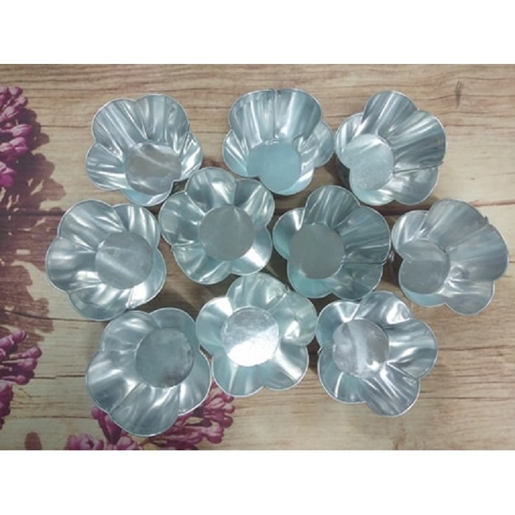 COMBO 10 KHUÔN BÁNH LAN 5 CÁNH MIỆNG 8 CM X ĐÁT 5 CM X CAO 4.5 CM
