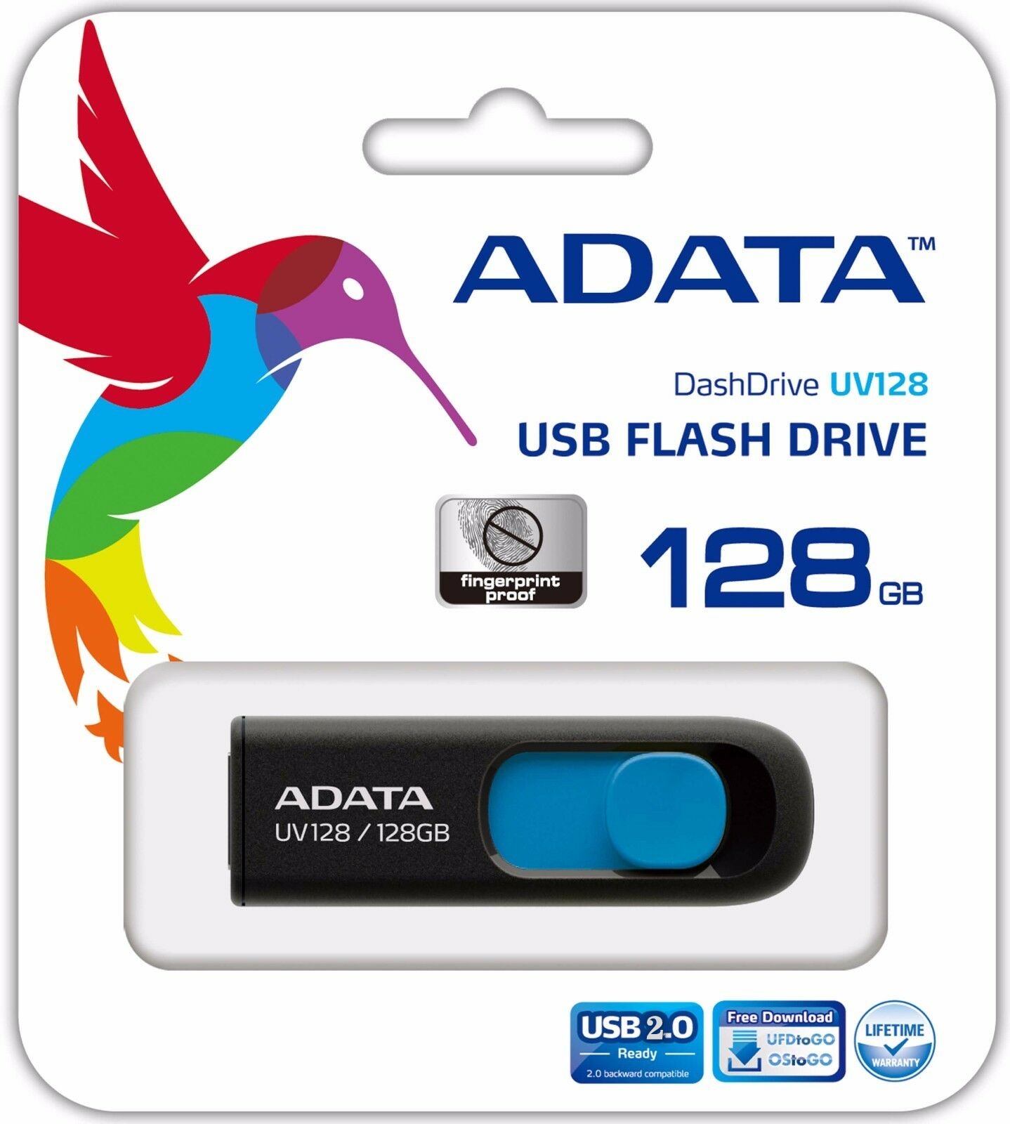 Usb 2.0 Adata Uv128 128gb 64gb 32gb 16gb