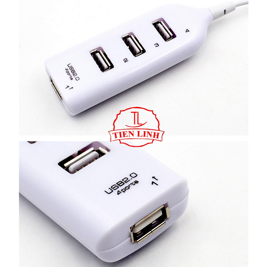 Bộ chuyển đổi mở rộng USB 2.0 4 cổng Multi HUB cho PC L (Trắng)