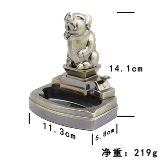 Gạt tàn kiêm bật lửa, hình con heo phú quý độc đáo