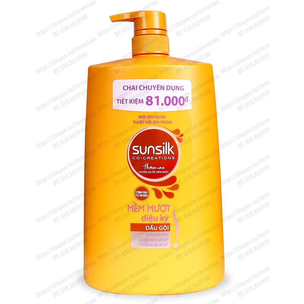 Dầu gội SUNSILK mềm mượt 1400g