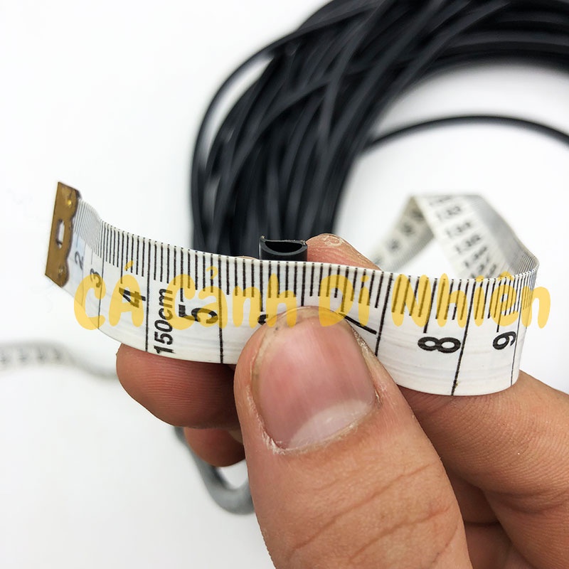 Cuộn dây oxy ĐEN 4 li 30 Mét cho máy sục sủi khí hồ cá cảnh - Dây sủi oxy 4mm ống nước dẻo màu đen