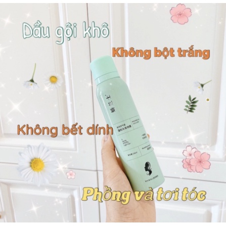 Dầu Gội Khô DGK Xanh Dạng Xịt Nội Địa Trung 150ml