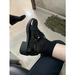 Giày oxford ulzzang nữ trơn đế cao 4cm Vintage