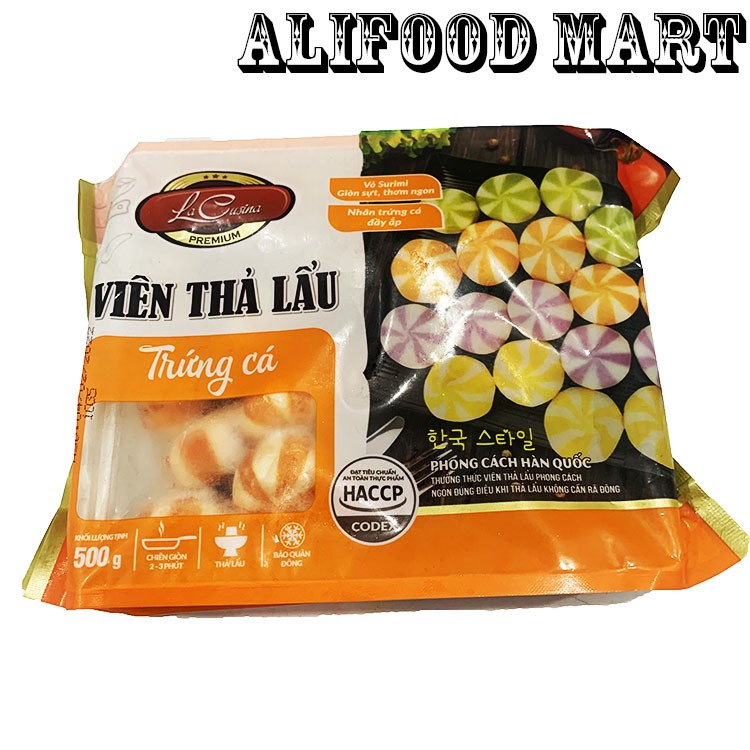 Viên Thả Lẩu Chuẩn Vị Trứng Cá Loại Ngon Gói 500g