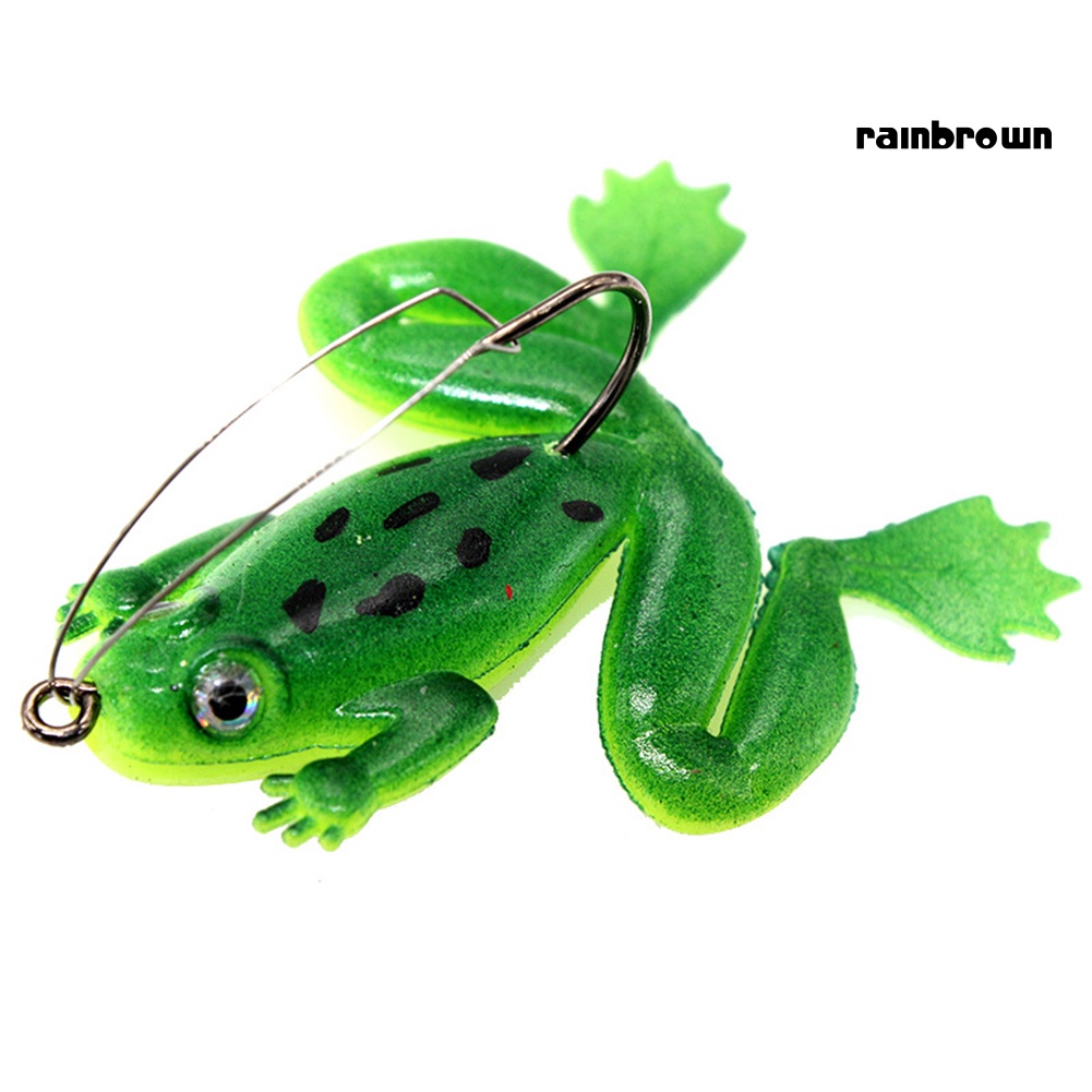 Set 3 Mồi Câu Cá Nhân Tạo Hình Ếch Nước Mắt Sống Động Kích Thước 6cm