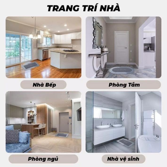 [HOT] Thảm lau chân hút nước siêu thấm Cao cấp 4 lớp chống trượt lau khô chỉ sau 3 giây Công Nghệ Số BV