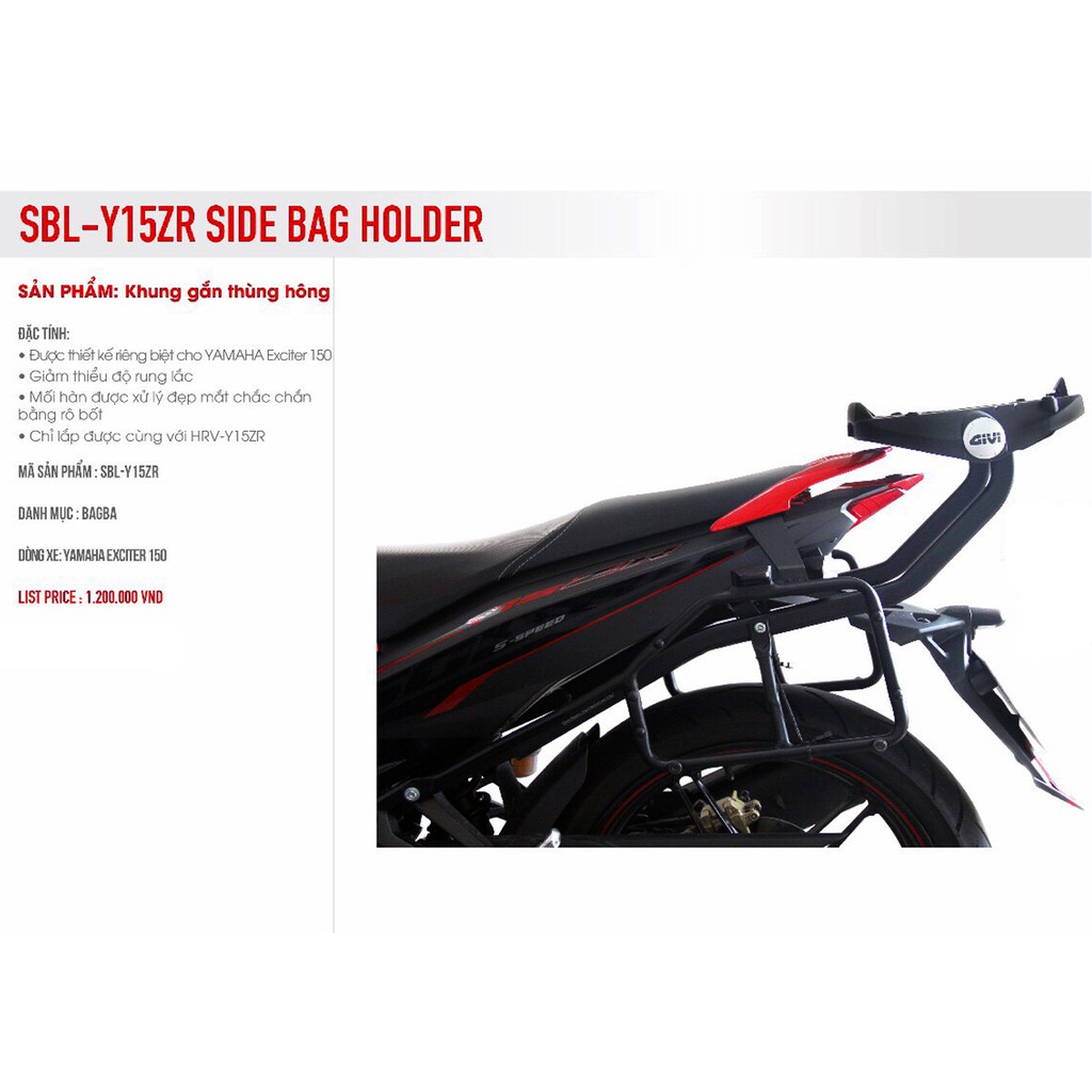 BAGA HÔNG GIVI EXCITER 150