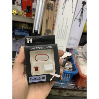 Bộ 3 món- Bảo vệ camera, chân sạc, gắn chống đứt cáp sạc Iphone 7 Plus/X/Xs/Xs Max