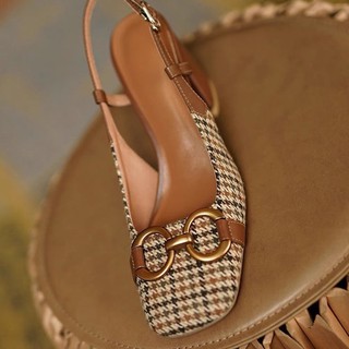 GIÀY HỞ GÓT GUCCI QC CARO