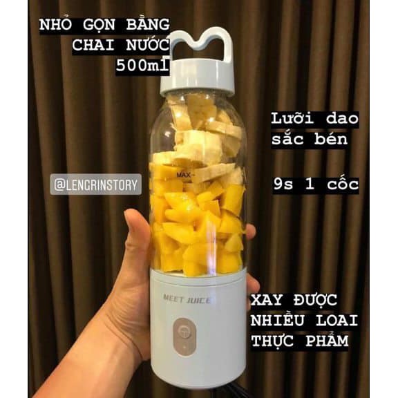 Máy xay sinh tố mini MEET JUICE - máy xay sinh tố mini cầm tay