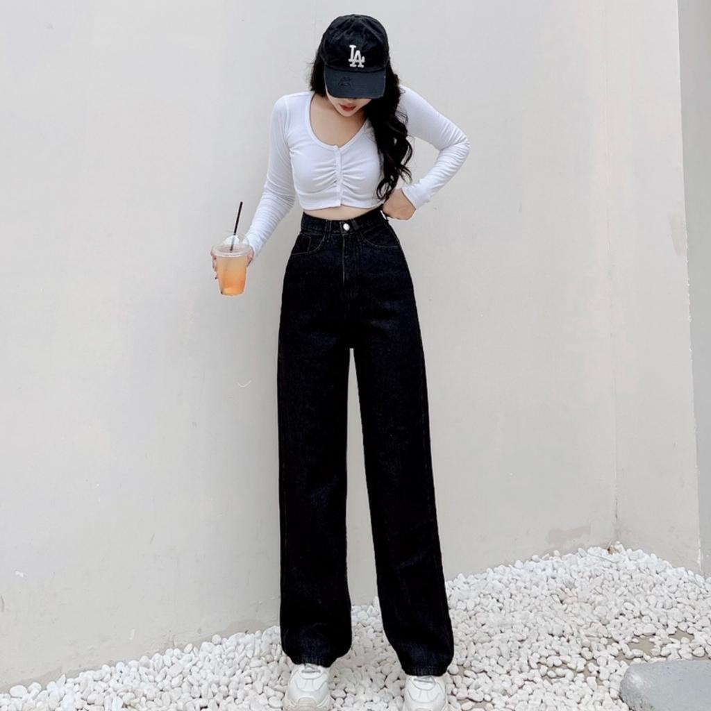 Quần jean nữ cạp cao Uniex cho nữ chất bò dày dặn không phai màu, không co giãn thoải mái khi mặc MT5100-5121 | BigBuy360 - bigbuy360.vn