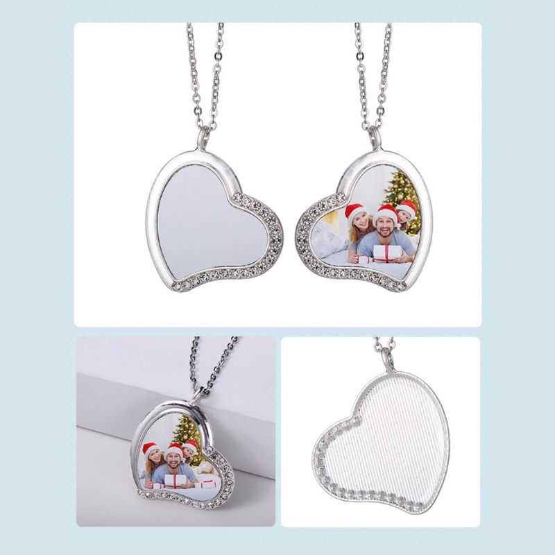 Flgo Vòng cổ Mặt Hình Tròn / Chữ Nhật / Trái Tim Kèm Đĩa Thăng Hoa