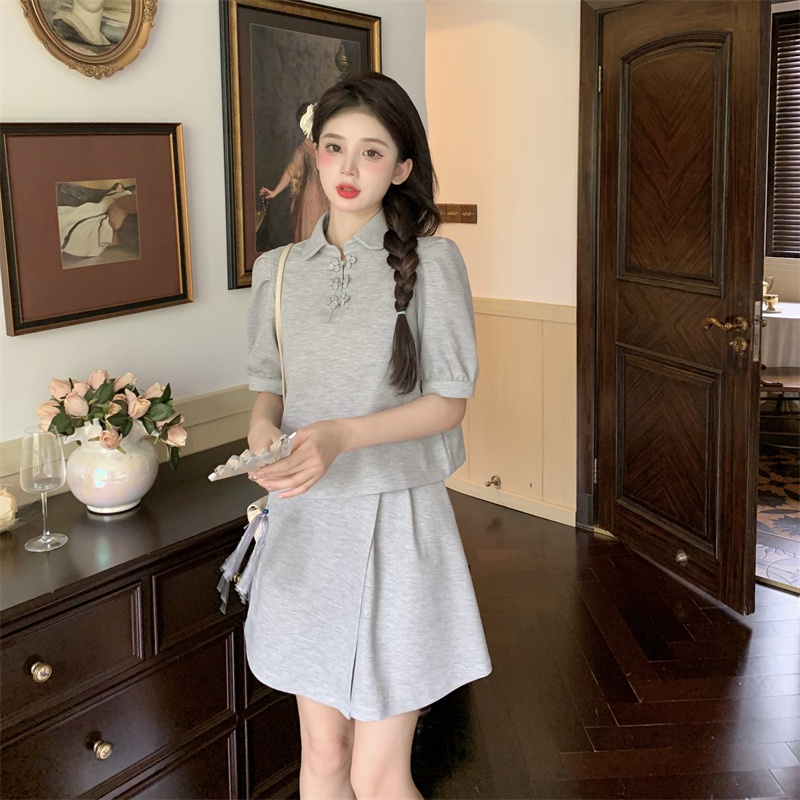 Áo Thun crop top Tay Phồng Dáng Rộng Phong Cách Hàn Quốc Thời Trang Cho Nữ