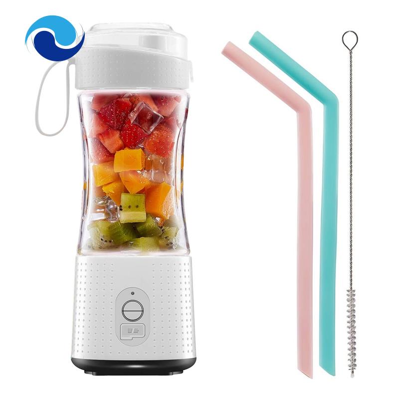 Máy Xay Sinh Tố Cá Nhân Cầm Tay Cho Smoothie Và Shakes - Cốc Nước Ép Bằng Silicone Tái Sử Dụng Được
