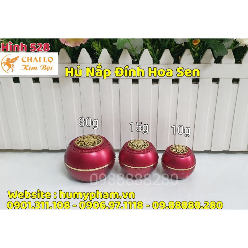 HỦ ĐỰNG KEM FACE - Nắp hoa sen 10g - 15g - 30g